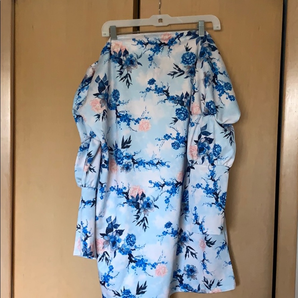 Off the shoulder flowered dress
